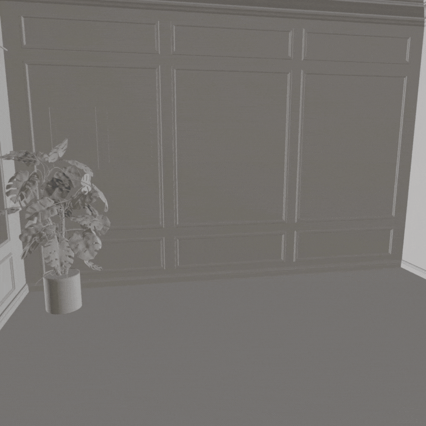 the process of designing the room as if by magic with cutting edge 3d software